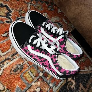 VANS pink leopard